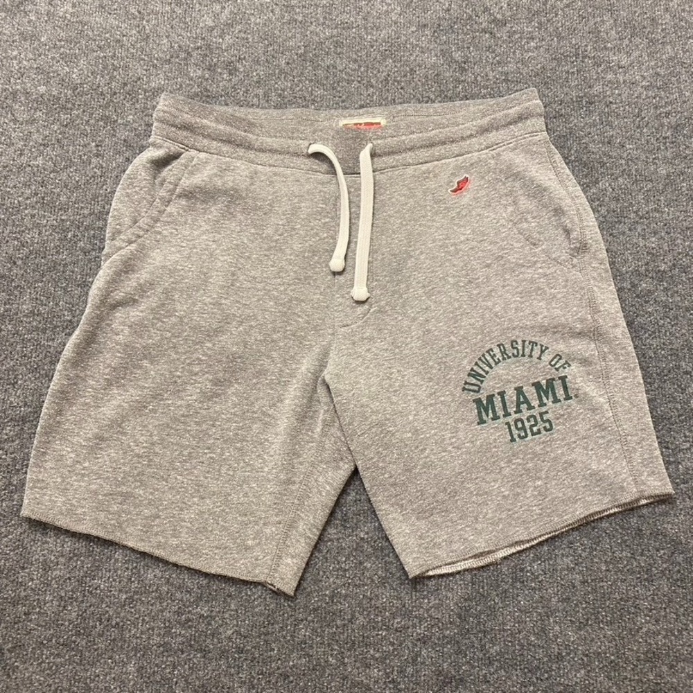 Miami Hurricanes Triblend Sweats League Shorts Mens Medium Lightweight Terry